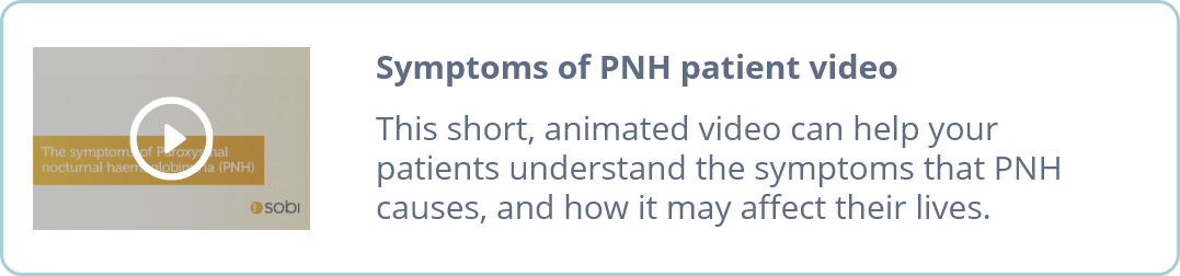 Symptoms of PNH patient video